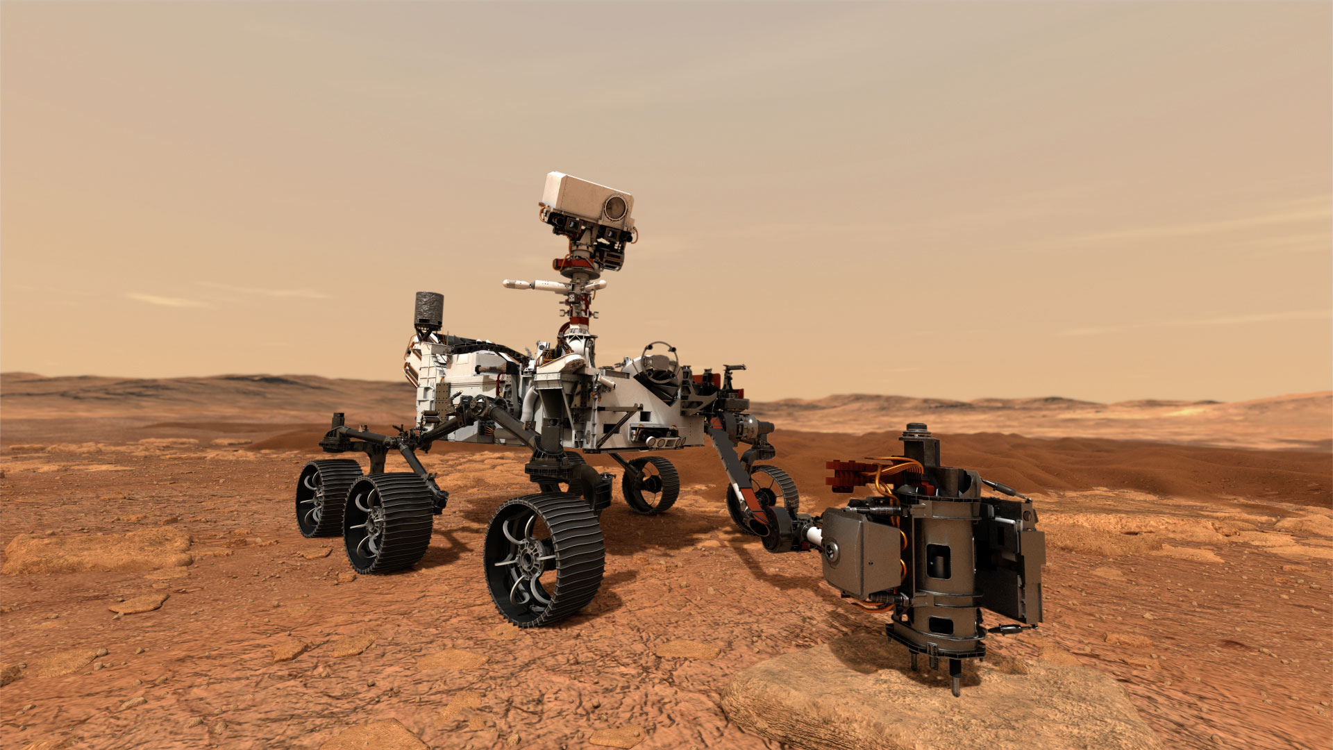 Марсоход Perseverance совершил успешную посадку и отправил на Землю первые снимки Красной планеты