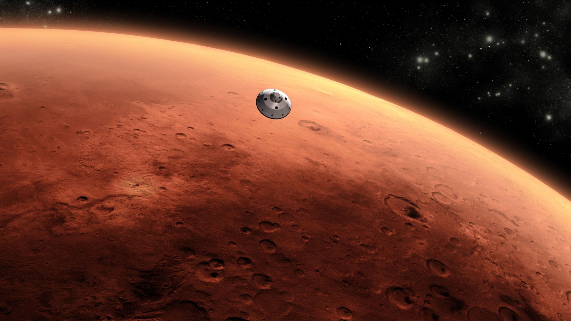 Получены первые цветные фото с Марса
