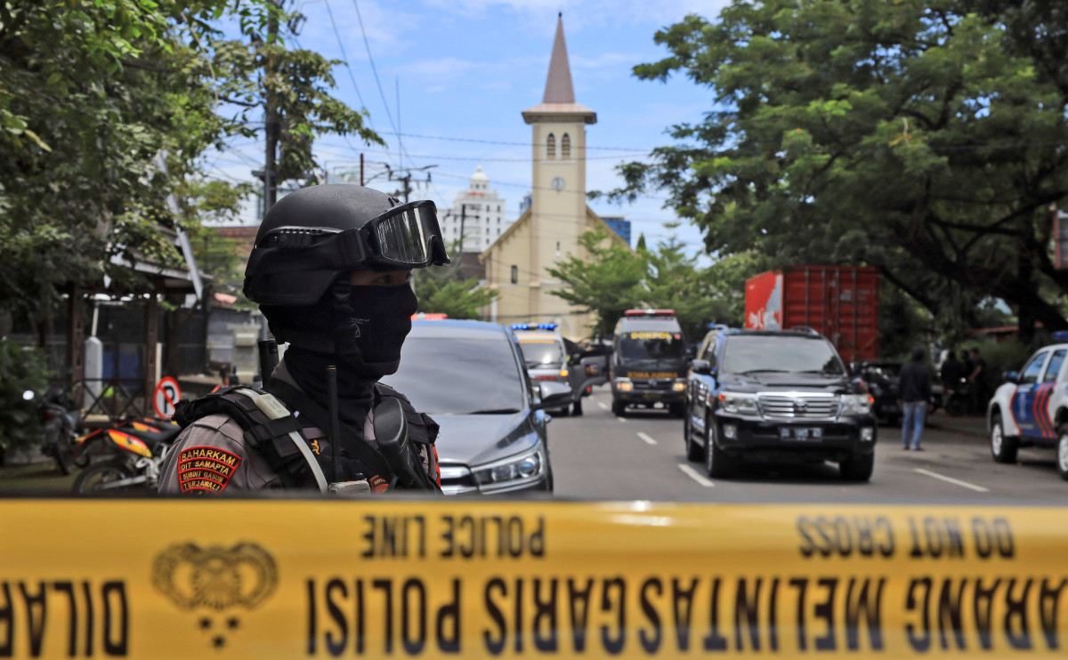 Около церкви в Индонезии прогремел взрыв