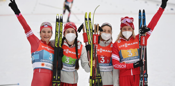 Лыжницы из России заняли второе место на Чемпионате мира
