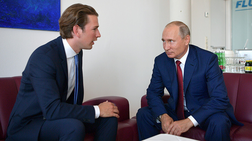 Путин и Курц обсудили будущее экономического сотрудничества
