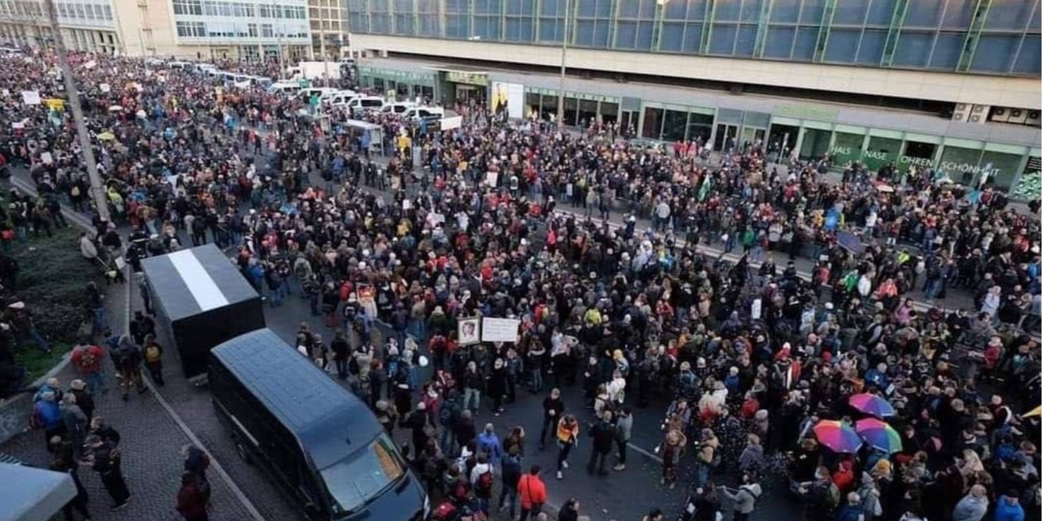 В Германии прошли антикоронавирусные протесты
