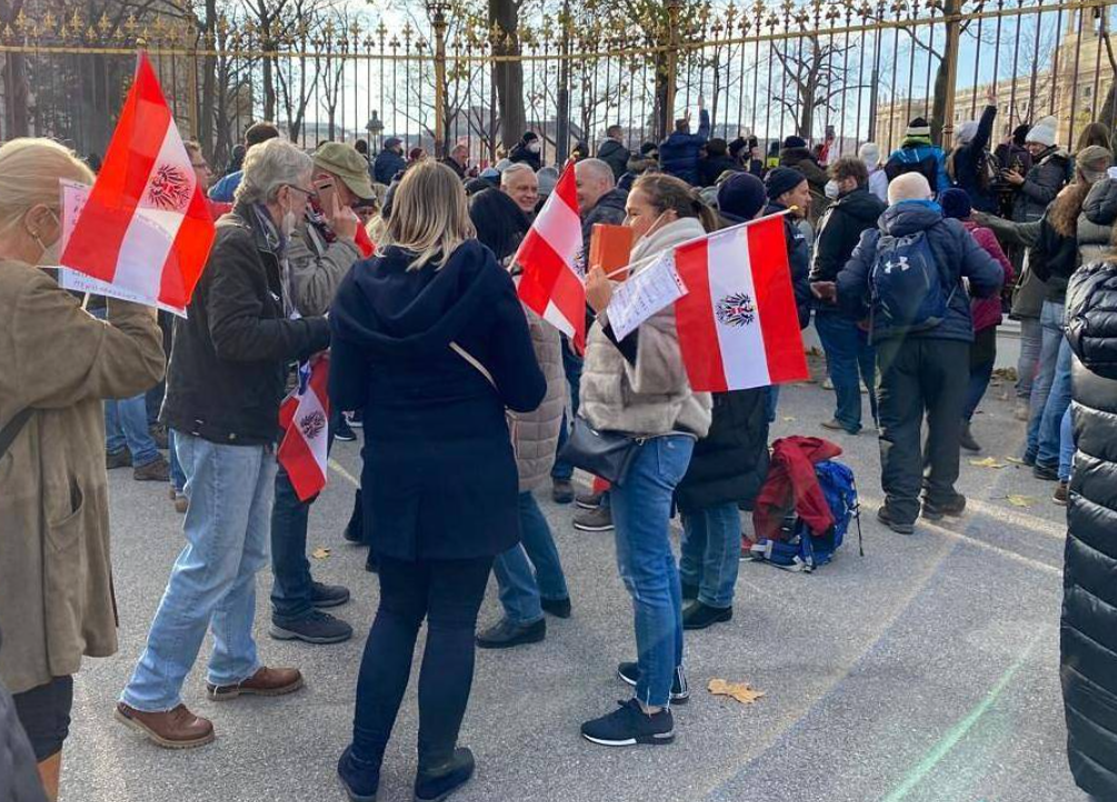 В Вене прошли около 20 демонстраций против коронавирусных ограничений