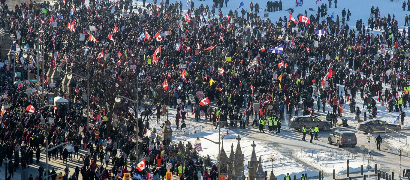 В столице Канады ввели режим ЧП из-за антикоронавирусных протестов
